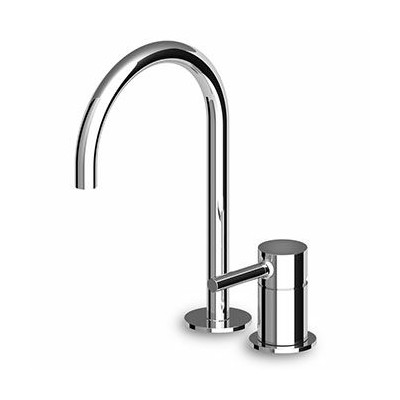 Mitigeur lavabo Pan à 2 trous avec bec orientable sans vidage.