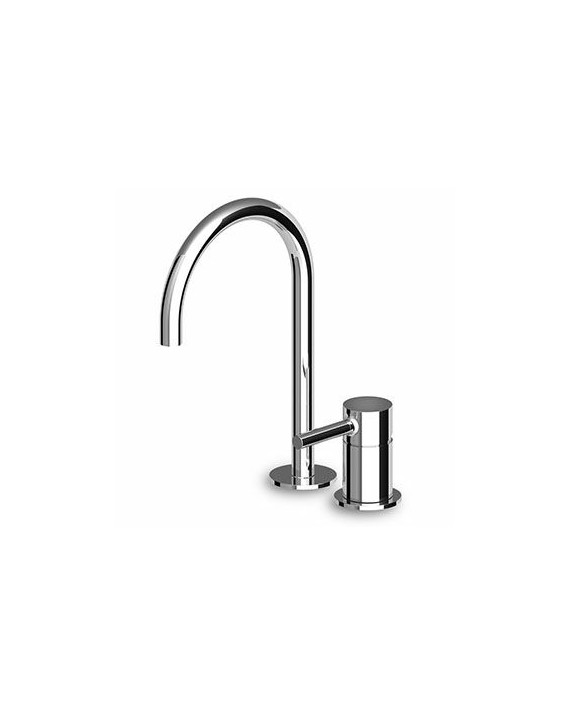 Mitigeur lavabo Pan à 2 trous avec bec orientable sans vidage.
