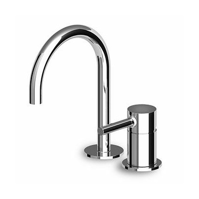Mitigeur lavabo Pan à 2 trous avec bec orientable sans vidage.