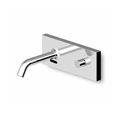 Mitigeur lavabo Pan mural électronique avec plaque sans vidage + corps encastré.
