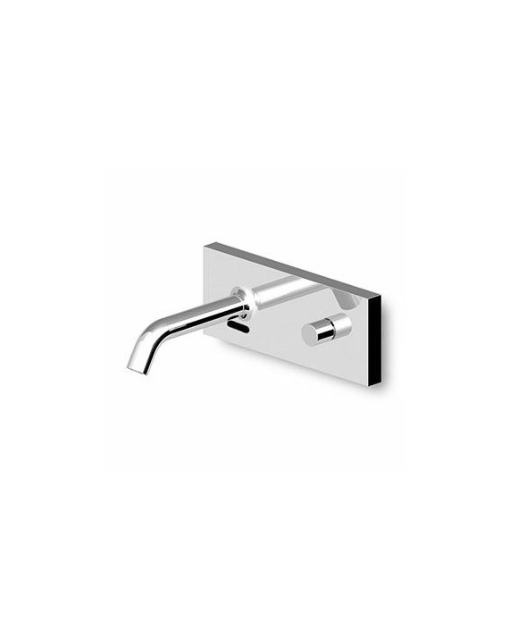 Mitigeur lavabo Pan mural électronique avec plaque sans vidage + corps encastré.