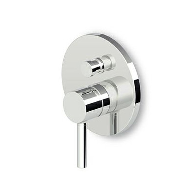 Mitigeur encastré Pan de douche Rond + inverseur automatique  - 2 Voies + Corps encastré.