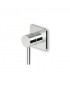 Mitigeur encastré Pan de douche / WC Carré - 1 Voie + Corps encastré.