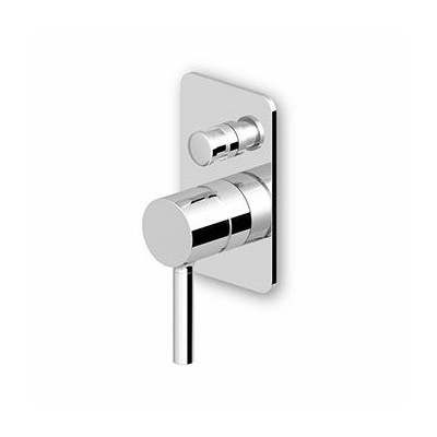 Mitigeur encastré Pan de douche Carré + inverseur automatique  - 2 Voies + Corps encastré.
