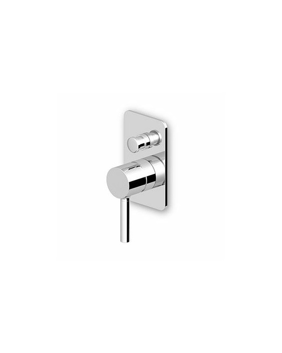 Mitigeur encastré Pan de douche Carré + inverseur automatique  - 2 Voies + Corps encastré.