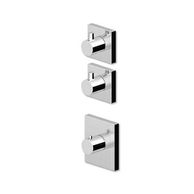 Douche Thermostatique à encastrer Pan de 1/2", avec 2 robinets d'arrêt + Corps encastré.