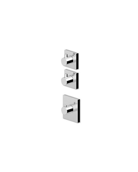 Douche Thermostatique à encastrer Pan de 1/2", avec 2 robinets d'arrêt + Corps encastré.