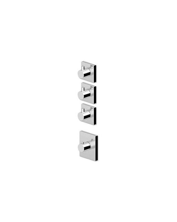 Douche Thermostatique à encastrer Pan de 1/2", avec 3 robinets d'arrêt + Corps encastré.