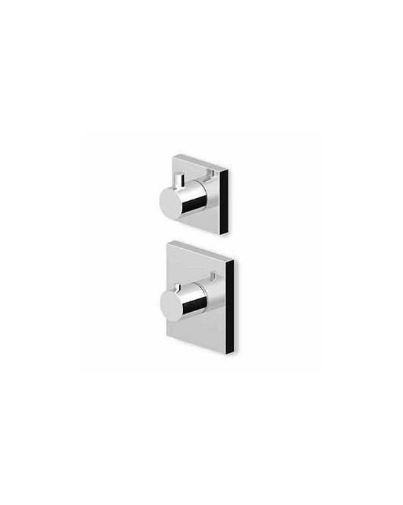 Douche Thermostatique à encastrer Pan de 1/2", avec inverseur 2/3 voies avec arrêt. + Corps encastré.