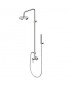 Colonne de douche Pan avec mitigeur à encastrer, pomme de douche Z94182 et douchette en ABS 1 jet simple Z94727.