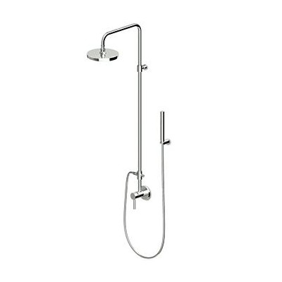 Colonne de douche Pan avec mitigeur à encastrer, pomme de douche Z94182 et douchette en ABS 1 jet simple Z94727.