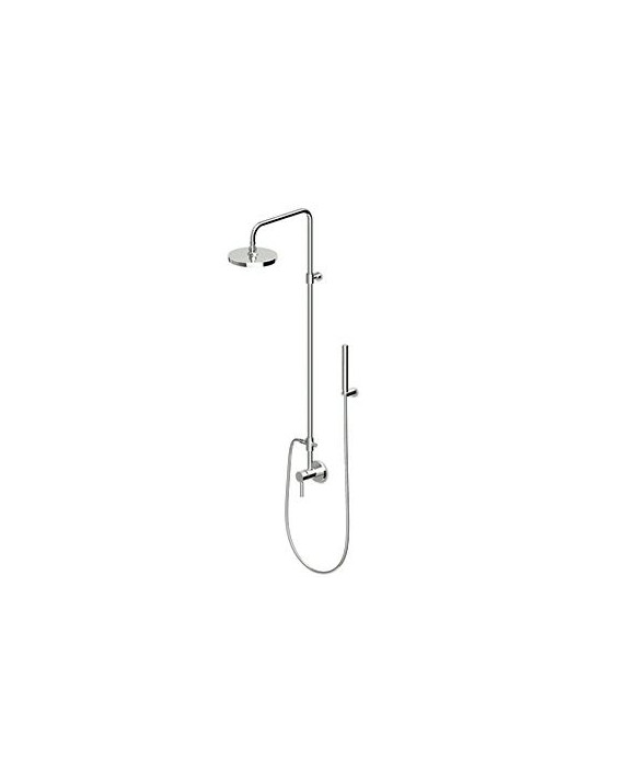 Colonne de douche Pan avec mitigeur à encastrer, pomme de douche Z94182 et douchette en ABS 1 jet simple Z94727.