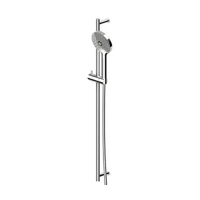 Barre de douche complète Pan, barre de 800 mm, douchette Z94740 3 jets , flexible en laiton 1500 mm.
