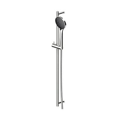 Barre de douche complète Pan, barre de 800 mm, douchette 3 jets Z94731, flexible 1500 mm.
