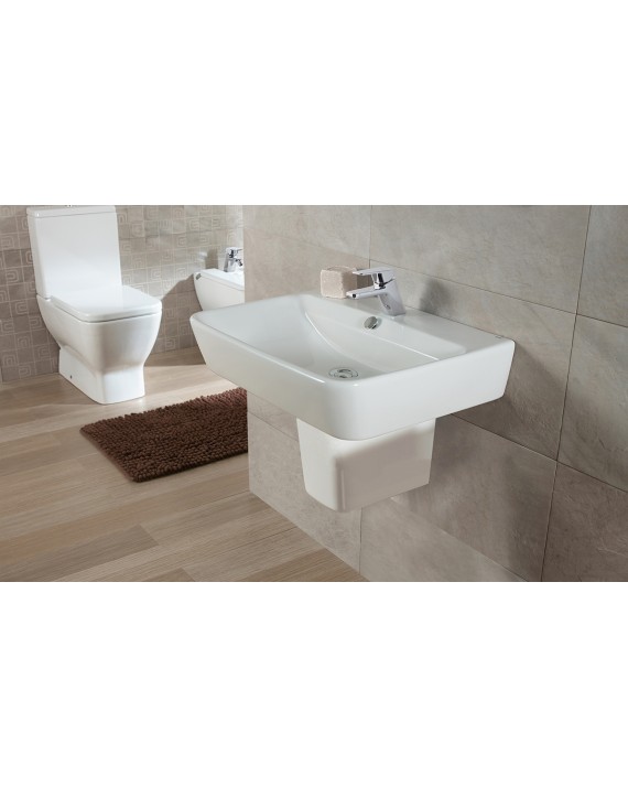 Lavabo suspendu GALA - Emma Square - De 65x45 cm.