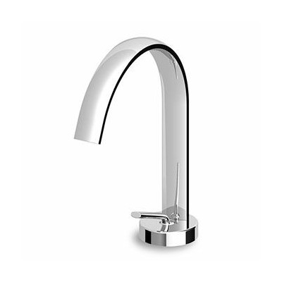 Mitigeur lavabo Isyfresh monotrou avec bec fixe, brise-jet.