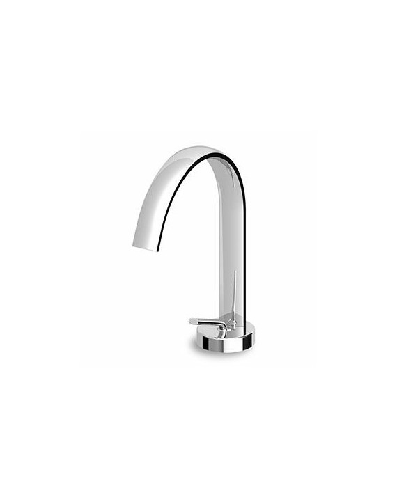 Mitigeur lavabo Isyfresh monotrou avec bec fixe, brise-jet.