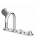 Mitigeur de baignoire Isyfresh - A 4 trous - Complet sur gorge apparent.