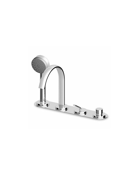 Mitigeur de baignoire Isyfresh - A 4 trous - Complet sur gorge apparent.