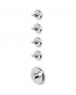 Douche thermostatique Isyfresh - à encastrer de 1/2", avec 4 robinets d'arrêt.