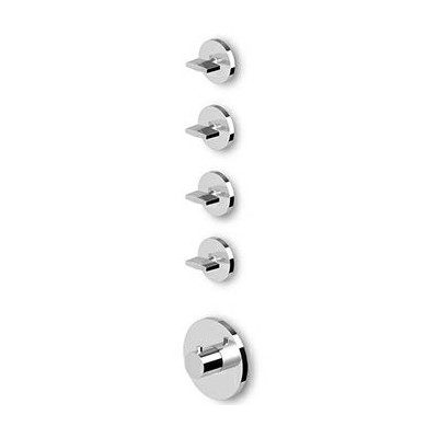Douche thermostatique Isyfresh - à encastrer de 1/2", avec 4 robinets d'arrêt.