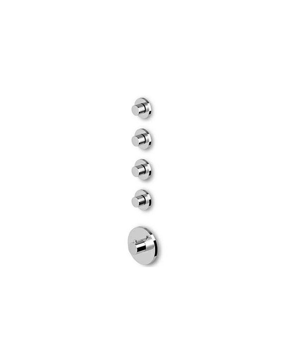 Douche thermostatique Isystick - à encastrer de 1/2", avec 4 robinets d'arrêt.