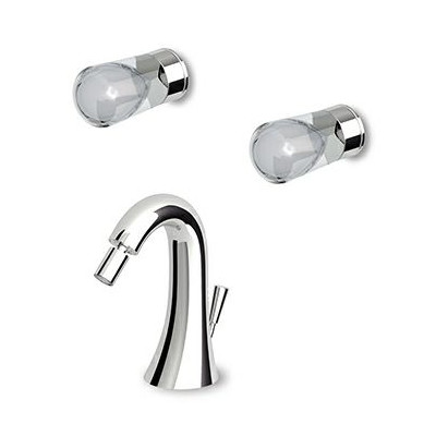 Mélangeur bidet Nude à encastrer avec bec sur plan, vidage laiton 1 ¼" + corps encastré.