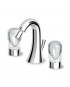 Mélangeur bidet 3 trous avec vidage laiton 1 ¼".