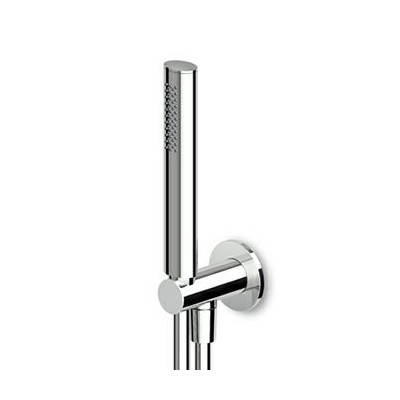 Ensemble douche avec coude à encastrer, douchette et flexible.