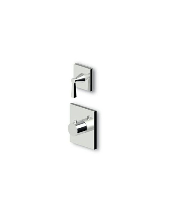 Douche Thermostatique à encastrer de 1/2", avec robinet d'arrêt + Corps encastré.