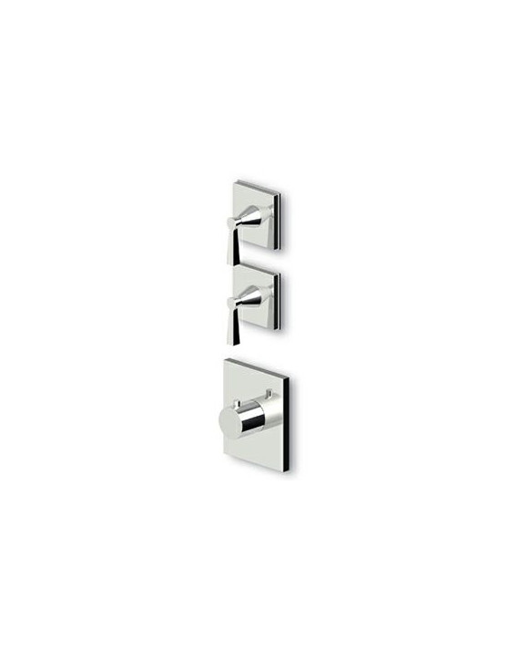 Douche Thermostatique à encastrer de 1/2" avec 2 robinets d'arrêt.