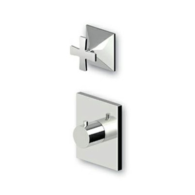 Douche Thermostatique à encastrer de 1/2", avec robinet d'arrêt + Corps encastré.