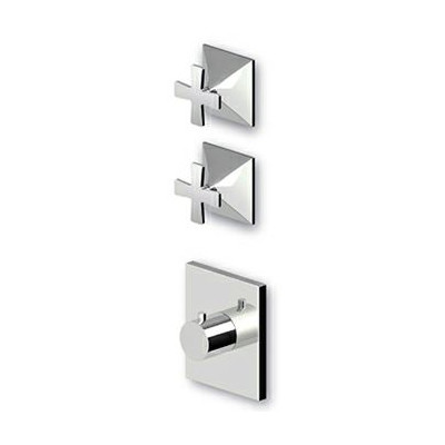 Douche Thermostatique à encastrer de 1/2" avec 2 robinets d'arrêt + Corps encastré.