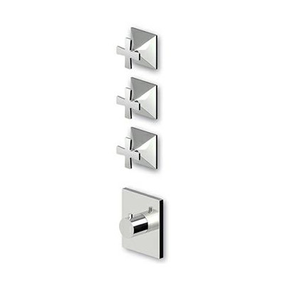 Douche Thermostatique à encastrer Bellagio de 1/2" avec 3 robinets d'arrêt + Corps encastré.
