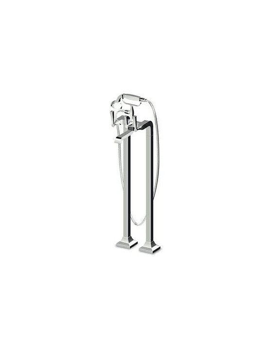 Mélangeur baignoire Bellagio freestanding avec inverseur + douchette + flexible de 1500 mm.