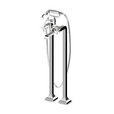 Mélangeur baignoire Bellagio freestanding avec inverseur + douchette + flexible de 1500 mm.