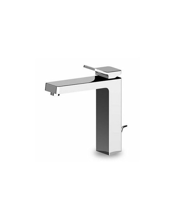 Mitigeur lavabo monotrou Soft - A grande hauteur, avec vidage  laiton 1 ¼.