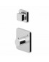 Douche Thermostatique à encastrer de 1/2", avec inverseur 2/3 voies avec arrêt + Corps encastré.