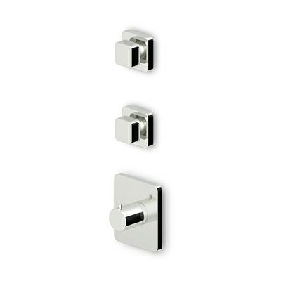 Douche Thermostatique Soft à encastrer de 1/2", avec 2 robinets d'arrêt + Corps encastré.