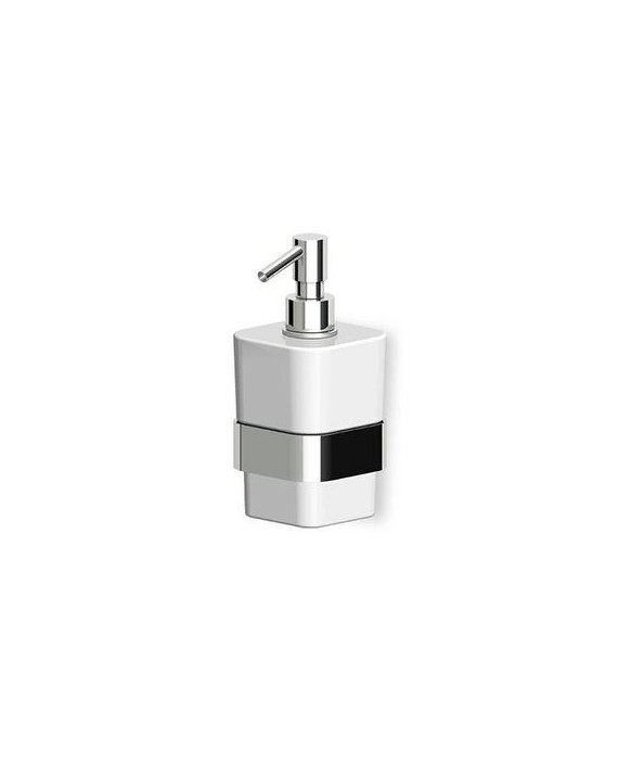 Distributeur de savon mural Soft avec récipient en céramique.