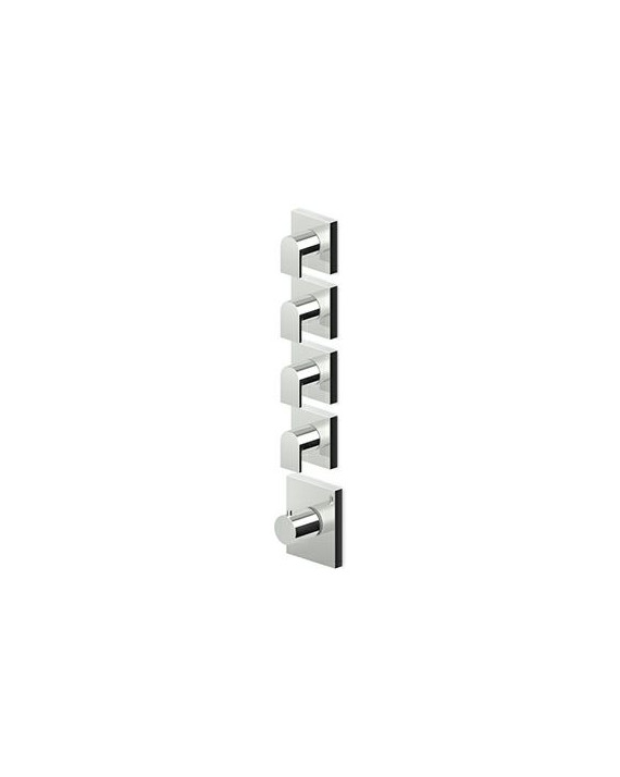 Douche Thermostatique Him à encastrer de 1/2", avec 4 robinets d'arrêt + Corps encastré.