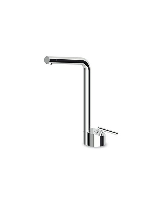 Mitigeur lavabo monotrou Closer avec bec haut orientable.
