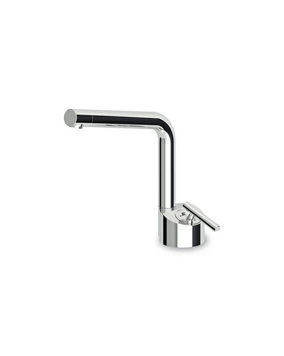 Mitigeur lavabo monotrou Closer avec bec orientable plus long.