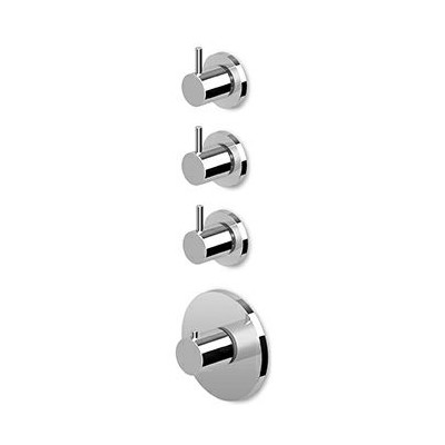 Douche Thermostatique Closer à encastrer de 1/2", avec 3 robinets d'arrêt + Corps encastré.