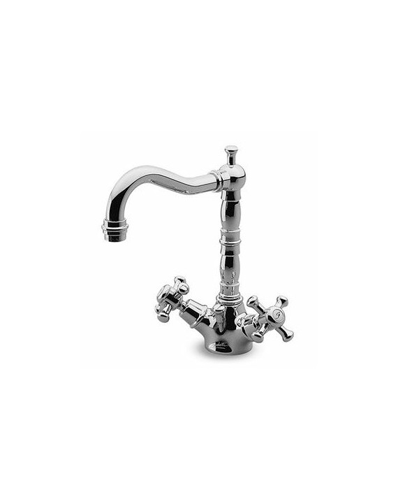 Mélangeur lavabo Delfi avec bec orientable + vidage laiton 1 ¼".