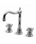 Mélangeur lavabo Delfi à 3 trous avec bec orientable + vidage laiton 1 ¼".