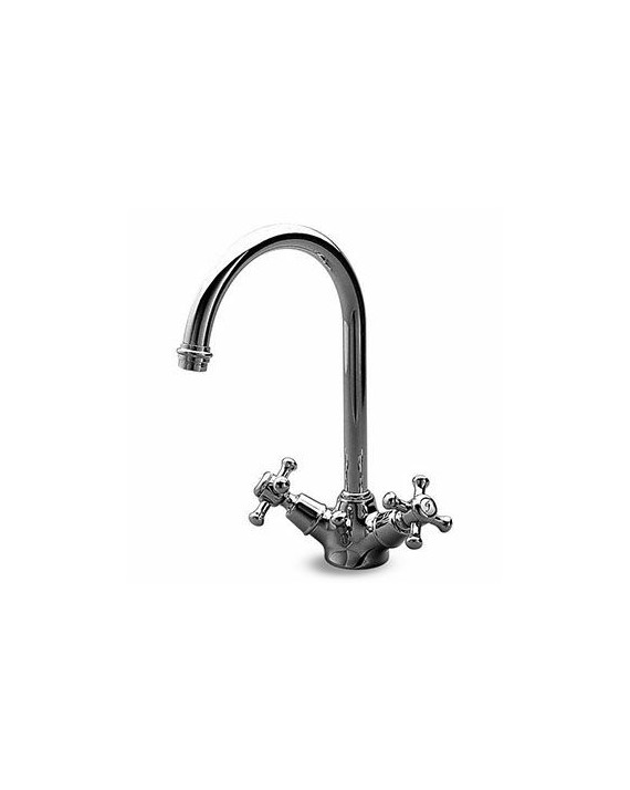 Mélangeur lavabo Delfi avec bec orientable + vidage laiton 1 ¼".