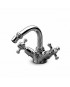 Mélangeur de bidet Delfi avec bec orientable + vidage laiton 1 ¼".