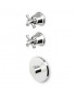 Douche Thermostatique Delfi à encastrer de 1/2", avec 2 robinets d'arrêt + Corps encastré.