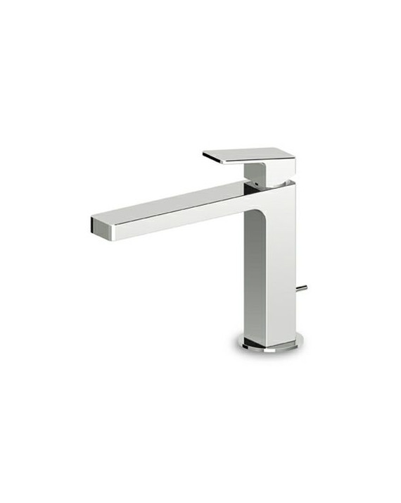 Mitigeur lavabo monotrou Jingle + vidage laiton 1 ¼" - Version avec bec plus long.